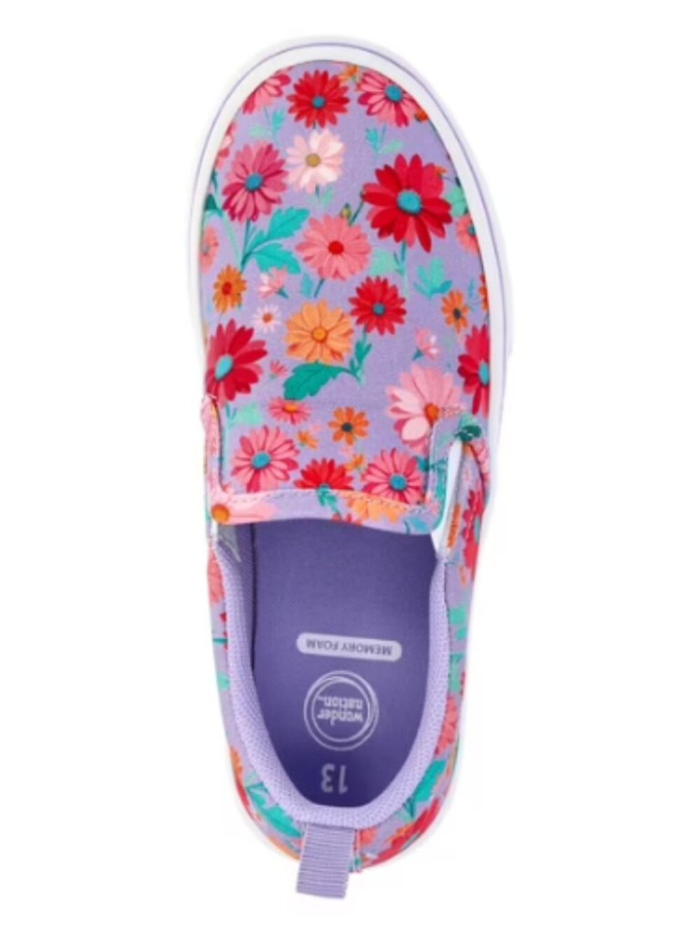 Wonder Nation Girls Slip On Sneakers